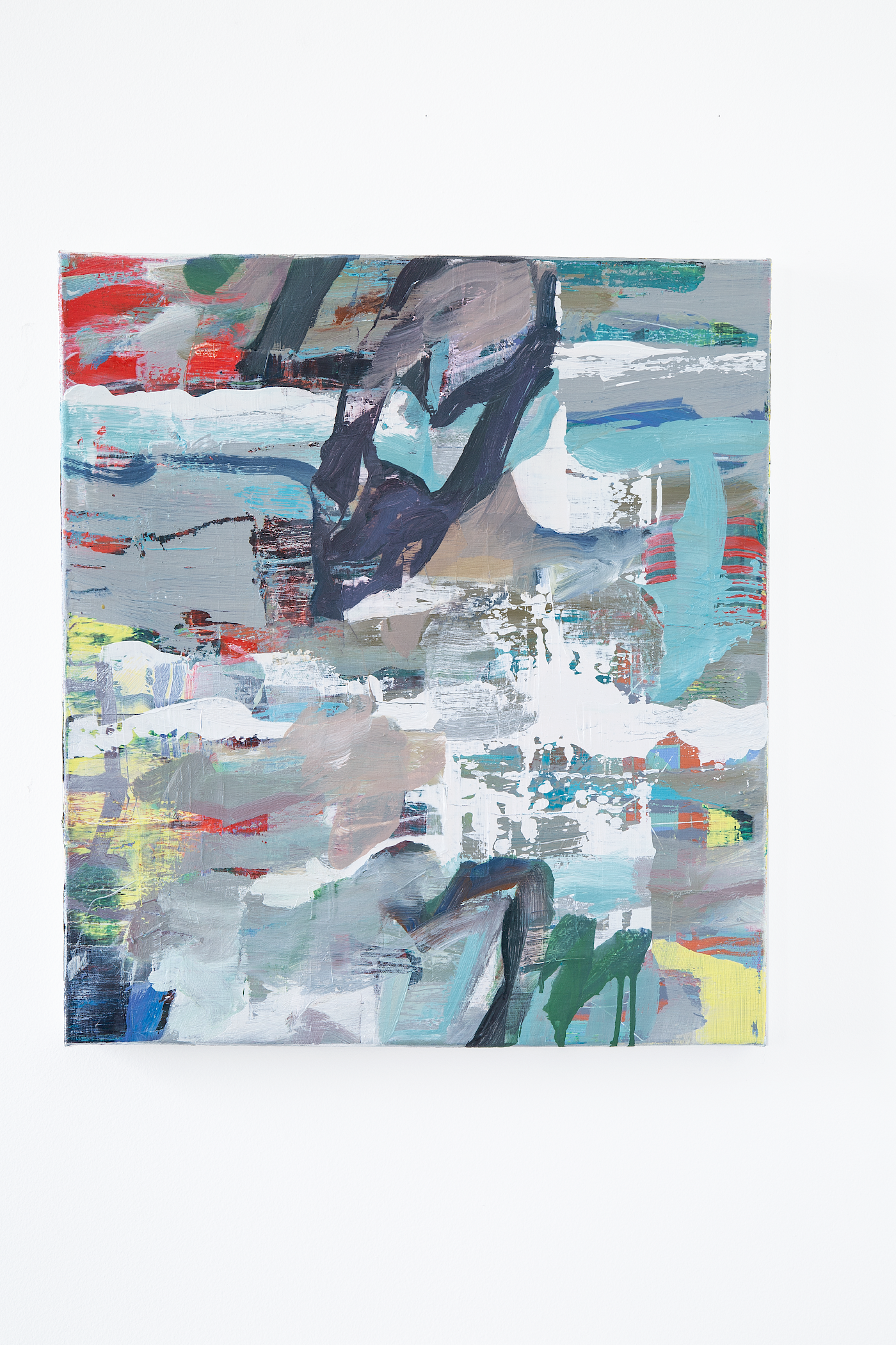 Geweih,  Ölfarbe auf Leinwand, 48 x 43 cm, 2020/21